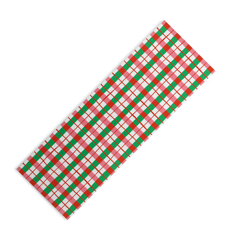 LouBruzzoni Retro Xmas checks Yoga Mat