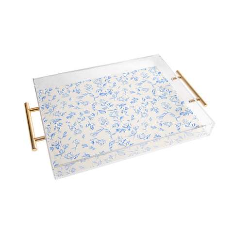 LouBruzzoni Romantic blue Acrylic Tray