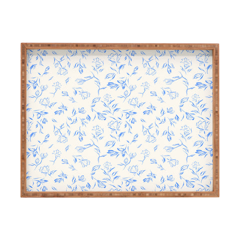 LouBruzzoni Romantic blue Rectangular Tray