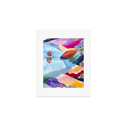 LouBruzzoni Water rainbow landscape Art Print