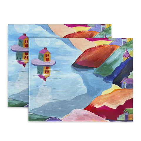 LouBruzzoni Water rainbow landscape Placemat