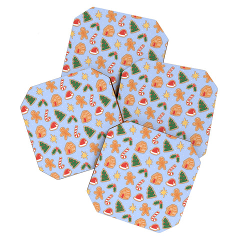 Love_Ryming Christmas Cookies Coaster Set