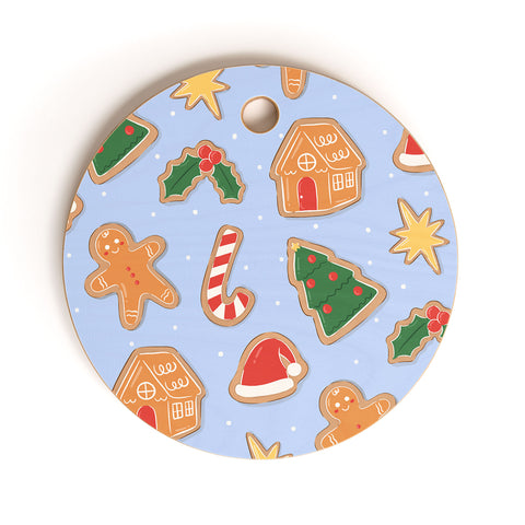 Love_Ryming Christmas Cookies Cutting Board Round