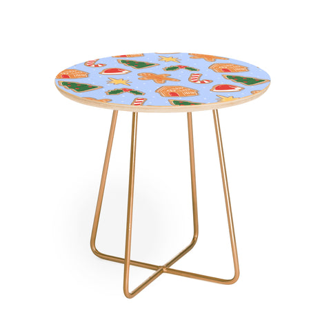 Love_Ryming Christmas Cookies Round Side Table