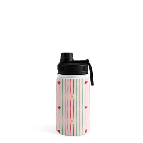 Love_Ryming Festive Starry Stripes Water Bottle
