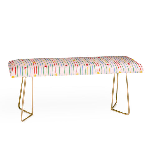 Love_Ryming Festive Starry Stripes Bench