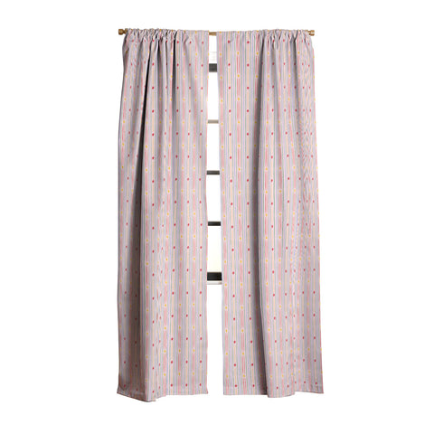 Love_Ryming Festive Starry Stripes Blackout Window Curtain