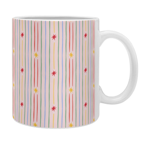Love_Ryming Festive Starry Stripes Coffee Mug