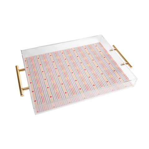 Love_Ryming Festive Starry Stripes Acrylic Tray