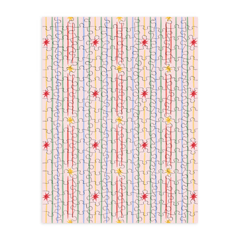 Love_Ryming Festive Starry Stripes Puzzle