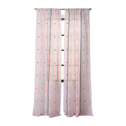 Love_Ryming Festive Starry Stripes Sheer Non Repeat