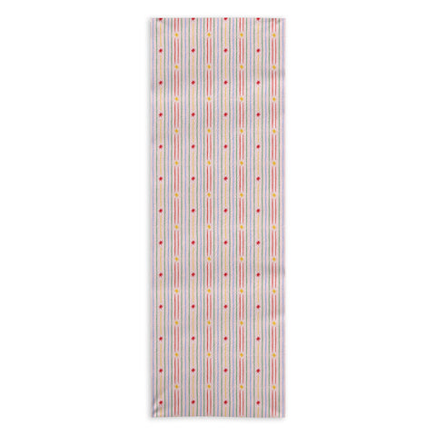 Love_Ryming Festive Starry Stripes Yoga Towel