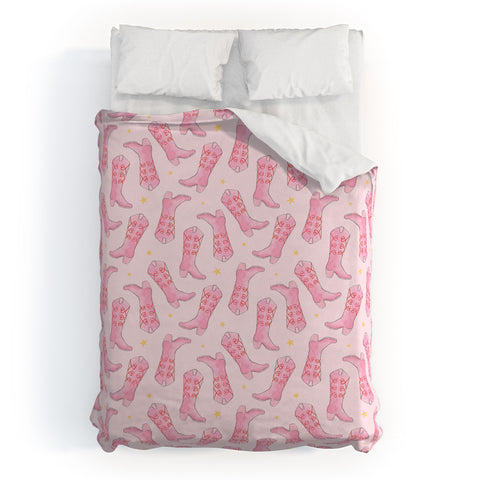 Love_Ryming Stars and Boots Duvet Cover