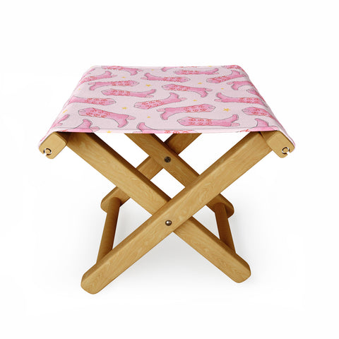 Love_Ryming Stars and Boots Folding Stool