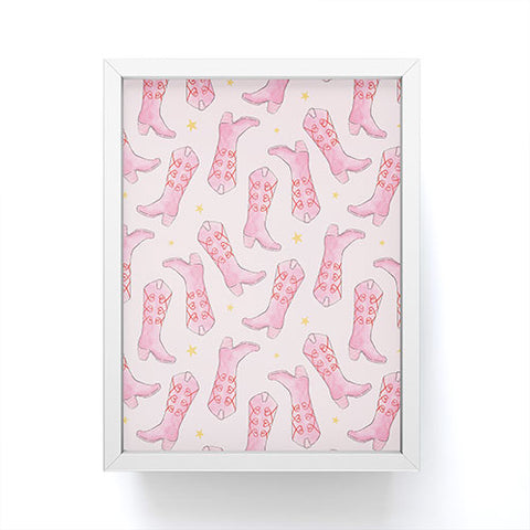 Love_Ryming Stars and Boots Framed Mini Art Print
