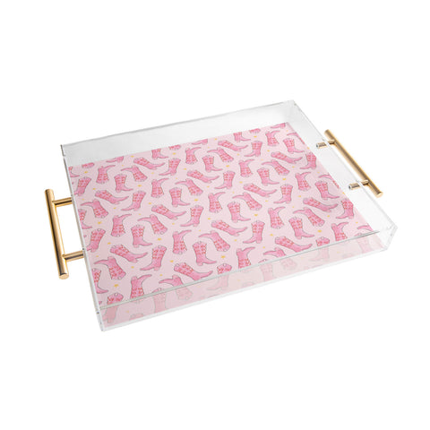 Love_Ryming Stars and Boots Acrylic Tray