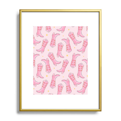 Love_Ryming Stars and Boots Metal Framed Art Print