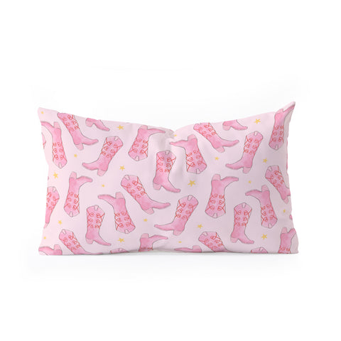 Love_Ryming Stars and Boots Oblong Throw Pillow