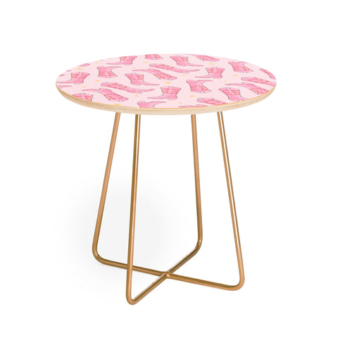 Love_Ryming Stars and Boots Round Side Table