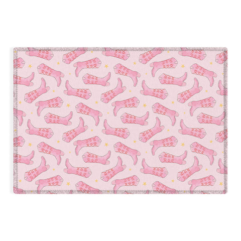 Love_Ryming Stars and Boots Outdoor Rug