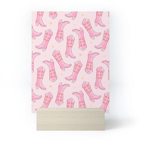 Love_Ryming Stars and Boots Mini Art Print