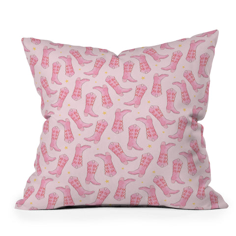 Love_Ryming Stars and Boots Outdoor Throw Pillow