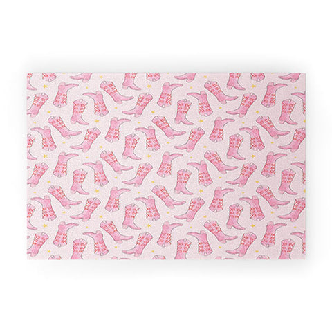 Love_Ryming Stars and Boots Welcome Mat