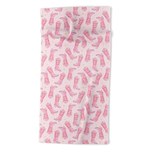 Love_Ryming Stars and Boots Beach Towel