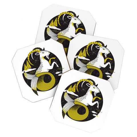 Lucie Rice Carl Capricorn Coaster Set