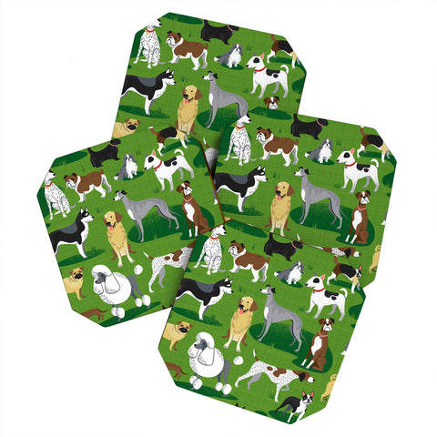 Lucie Rice Dog Day Afternoon Coaster Set