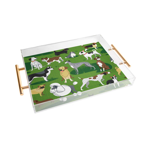 Lucie Rice Dog Day Afternoon Acrylic Tray