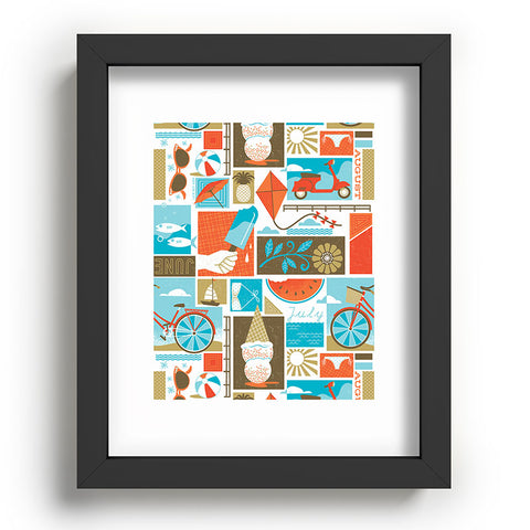 Lucie Rice I Heart Summer Recessed Framing Rectangle