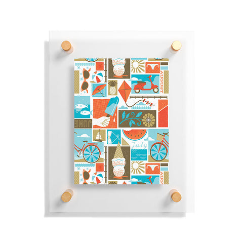 Lucie Rice I Heart Summer Floating Acrylic Print