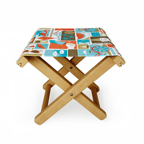 Lucie Rice I Heart Summer Folding Stool