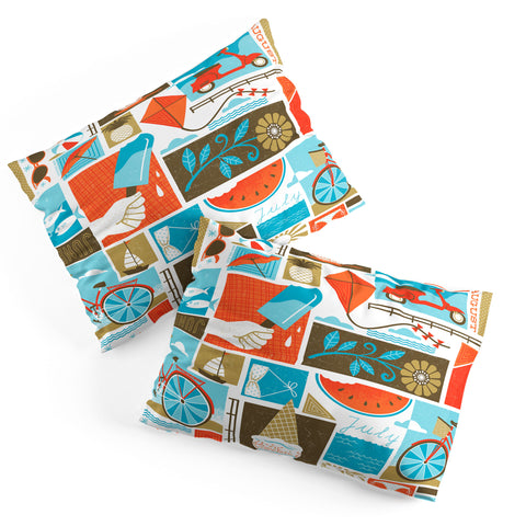 Lucie Rice I Heart Summer Pillow Shams