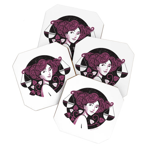 Lucie Rice Lola Libra Coaster Set