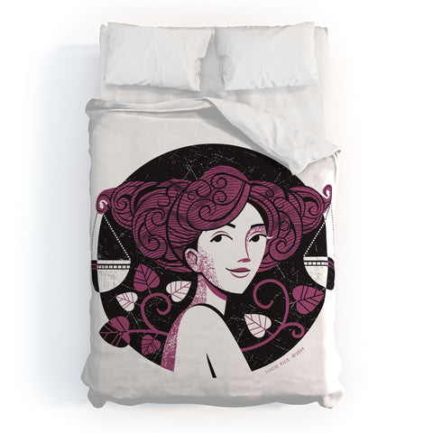 Lucie Rice Lola Libra Duvet Cover