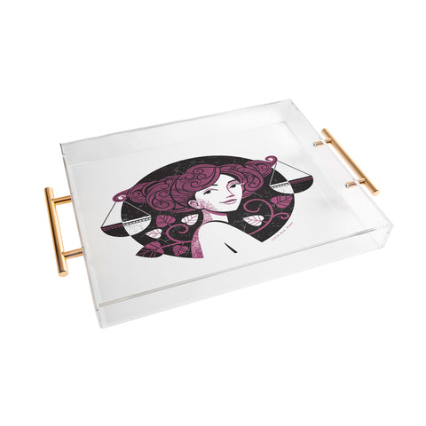 Lucie Rice Lola Libra Acrylic Tray