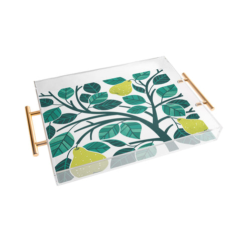 Lucie Rice Pear Tree Acrylic Tray