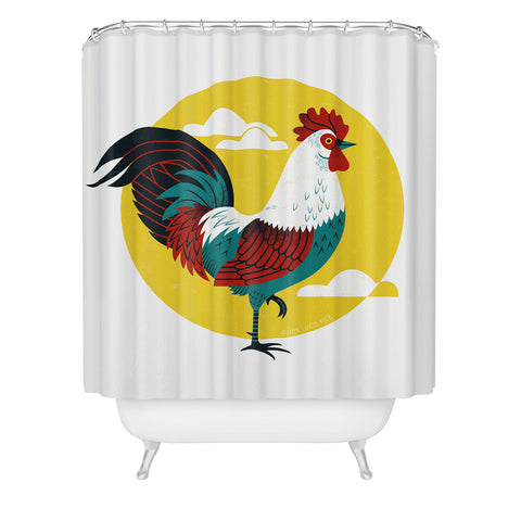 Lucie Rice Strut Shower Curtain