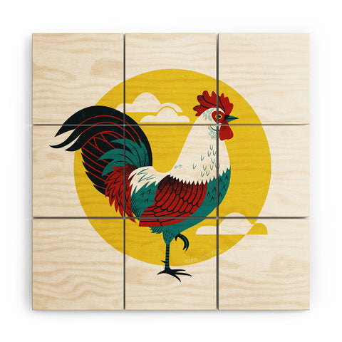 Lucie Rice Strut Wood Wall Mural