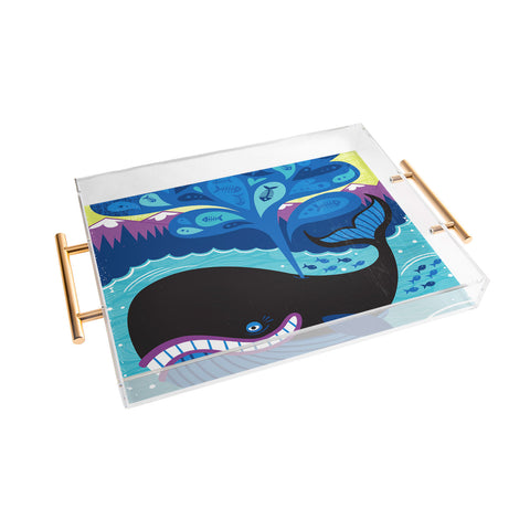 Lucie Rice Whale of a Tale Acrylic Tray