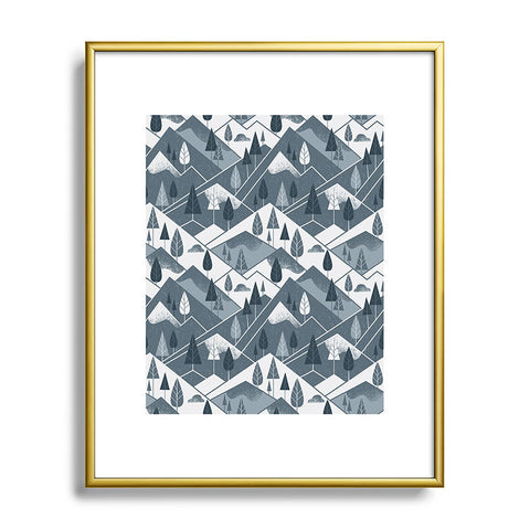 Lucie Rice Winter Woods Metal Framed Art Print