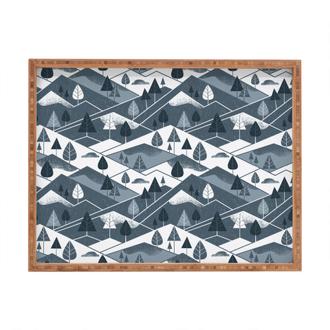 Lucie Rice Winter Woods Rectangular Tray