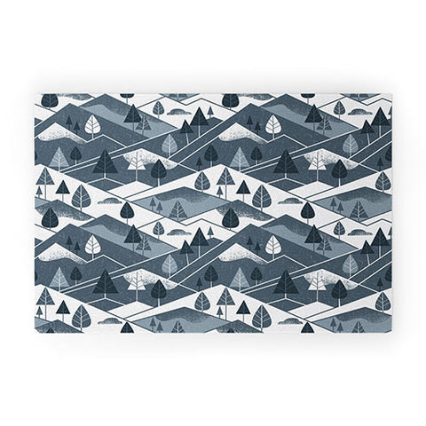 Lucie Rice Winter Woods Welcome Mat