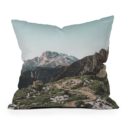 Luke Gram Italian Dolomites II Outdoor Throw Pillow