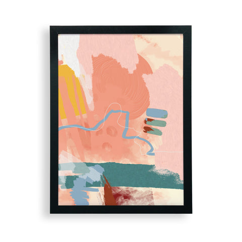 lunetricotee abstract brush color study Limited Edition 12x16 Framed Poster