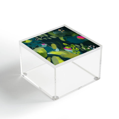 lunetricotee abstract jungle fever leaves Acrylic Box