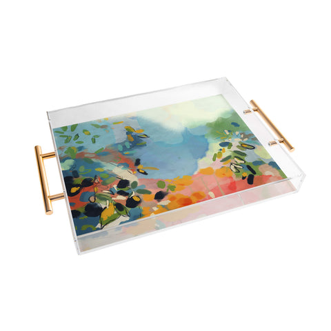 lunetricotee garden with sea view and olive tree Acrylic Tray