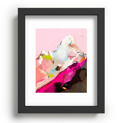 lunetricotee landscape mountain painting Recessed Framing Rectangle